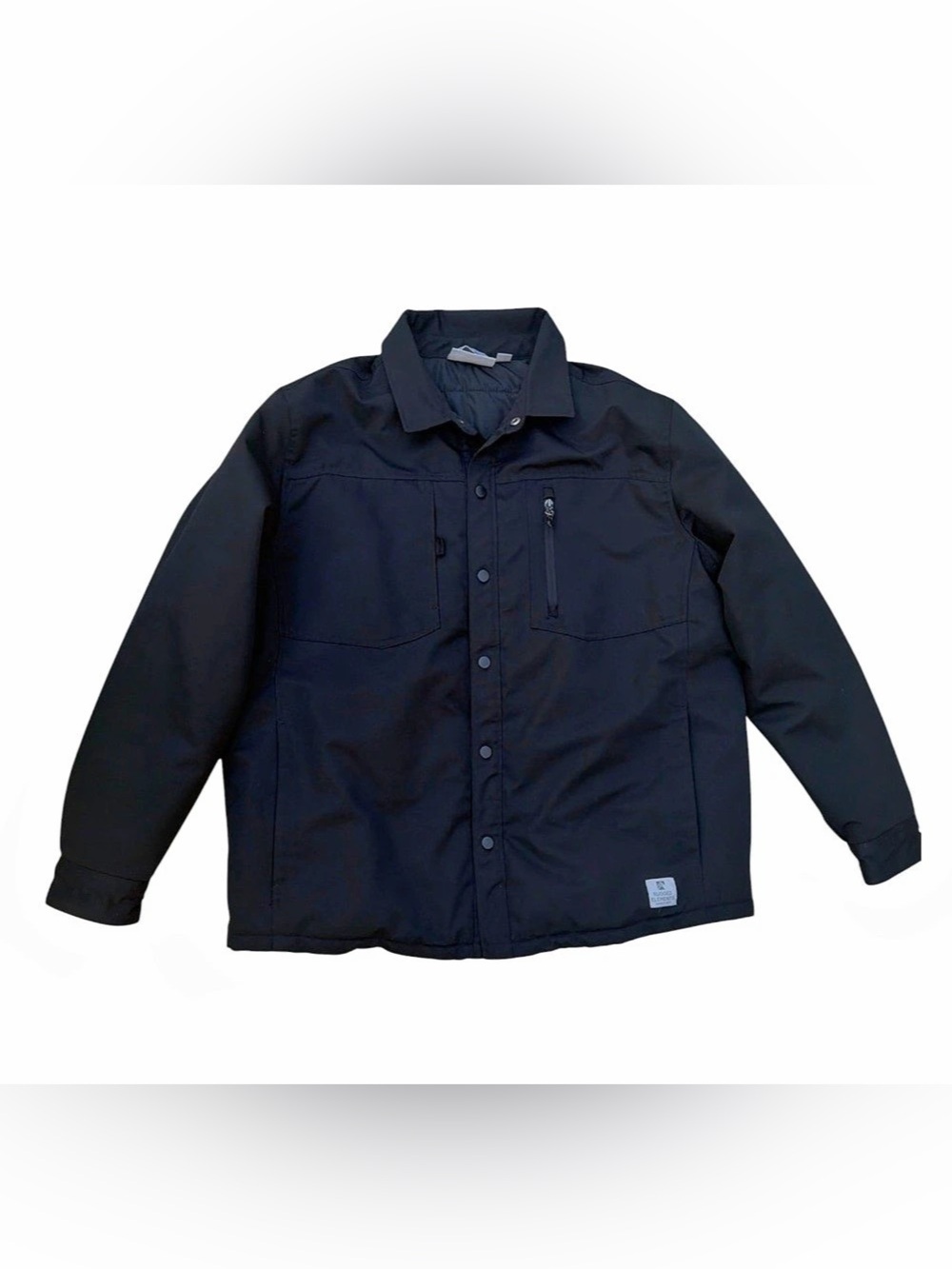 Rugged Elements Black Quilted Lined Mens Shirt Jacket Size XL